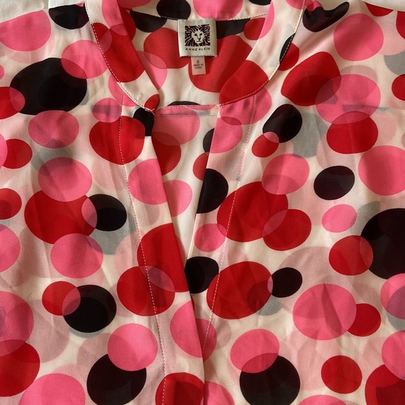 Anne Klein polkadot, blouse, size 6 - Picture 5 of 5